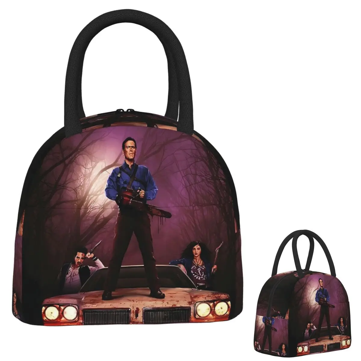 

Evil Dead Resuable Supernatural Horror Movie Insulated Lunch Bag for Women Children Leakproof Food Boxes Thermal Lunch Box Tote