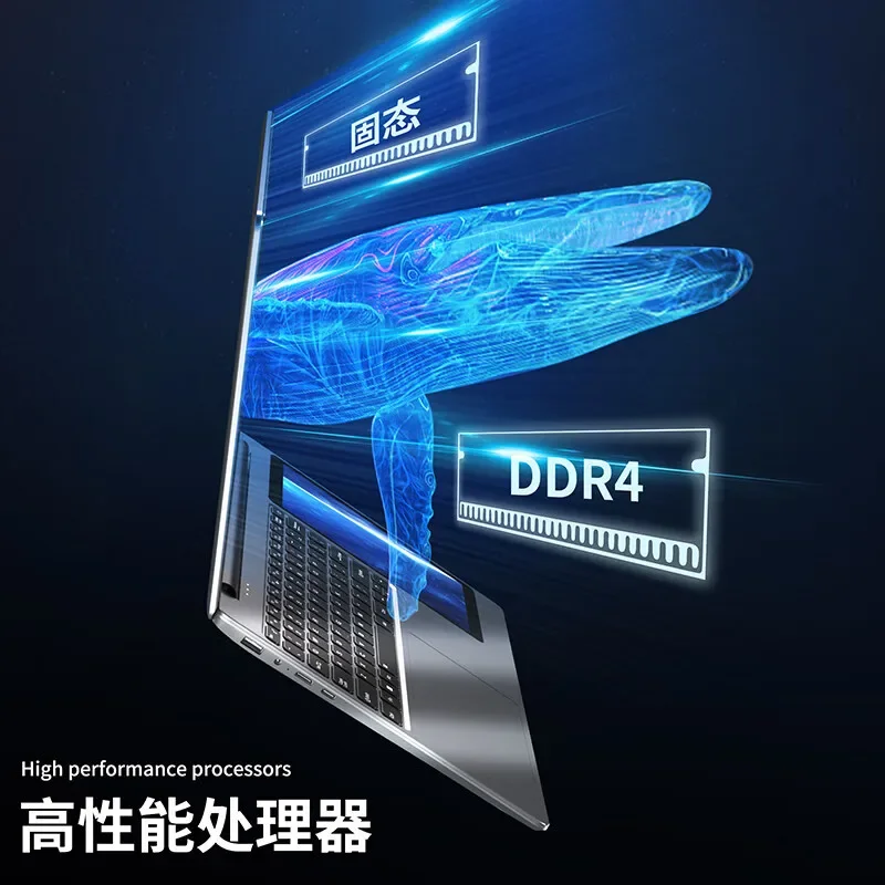 15.6 inch + 7 inch N100 dual-screen touch laptop, light and thin business office learning and entertainment performance book