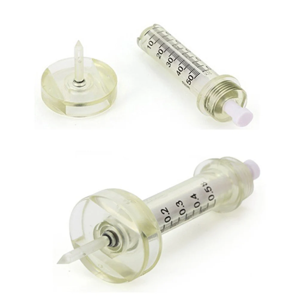 1PC 0.3/0.5ml Disposable Sterile Ampoule Head Needle for High Pressure Hyaluronic Pen Lips Injection Tattoo Tip Hyaluron Gun