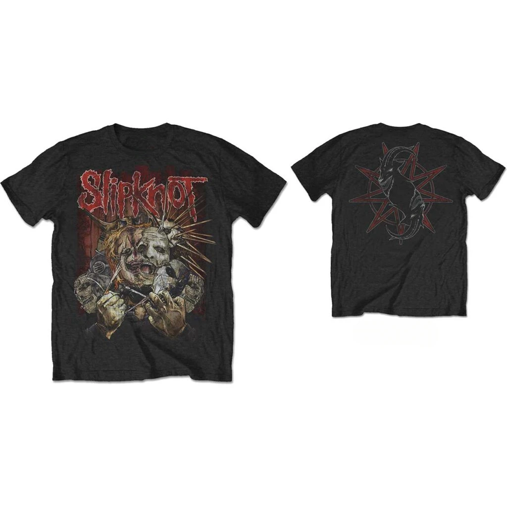 Summer New Slipknot Graphic Cotton T-shirt Unisex Summer Short Sleeve Fashion Brand Tee Luxury Casual Vintage Tees - view 5