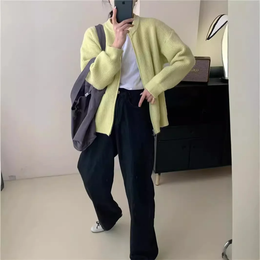 

Свитера Джемперы Кардиганы Женские животные с принтом для пышной женщины Смесь синели Текстурированная поверхность Расслабленная линия Домашний фильм Мягкий сексуальный