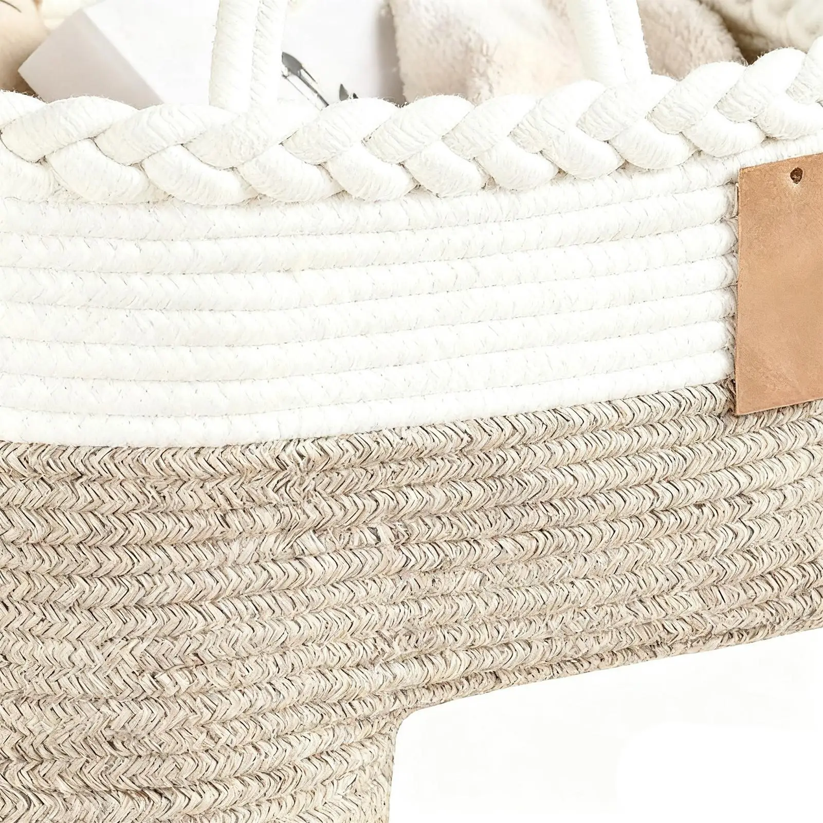 

Stair Basket Foldable Woven Large Capacity Step Organizers Staircase Dirty Clothes Basket For Tools Office Apartment Household