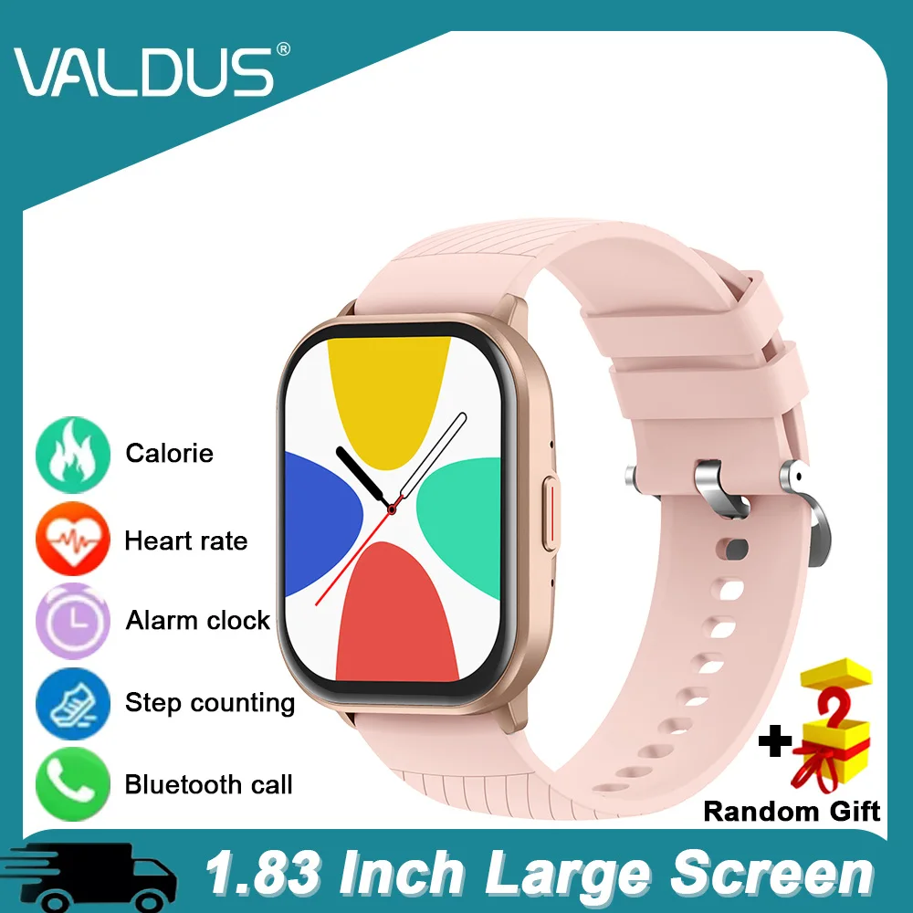 

VALDUS 2025 Новые умные часы VS02 Bluetooth Вызов Обнаружение сердечного ритма GPS Траектория движения Режим движения Мужчины Женщины Смарт-часы