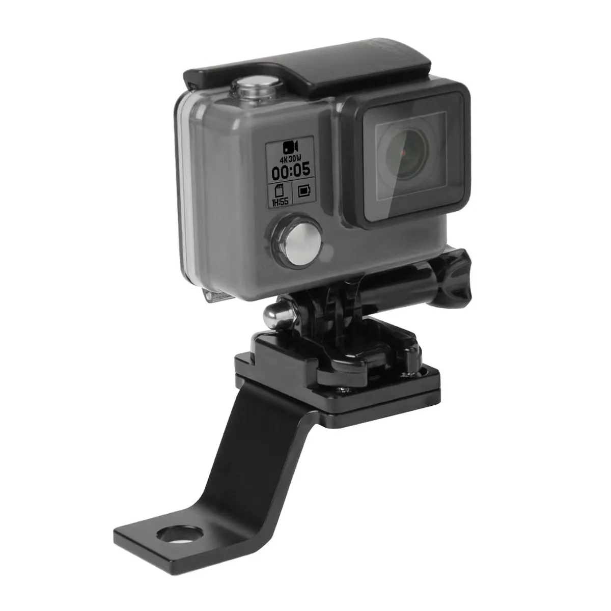 

Motorcycle Rearview Mirror Bracket Holder Camera Mount Action Bike Metal Adapter