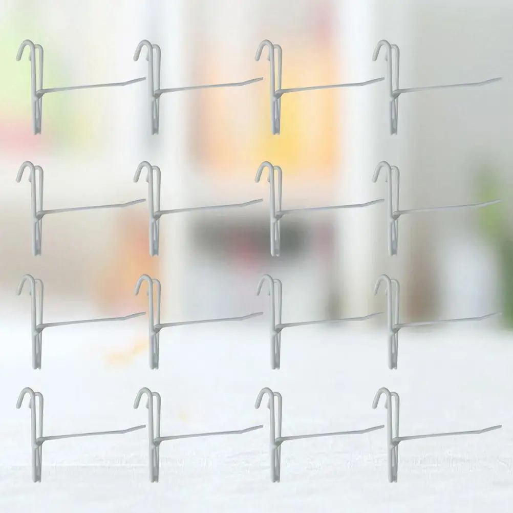 

40 Pcs Wire Hooks Heavy Duty Iron Storage Shelves Display Prop Supermarket Clothing Rack Utensils Hanging Solution Multi-purpose