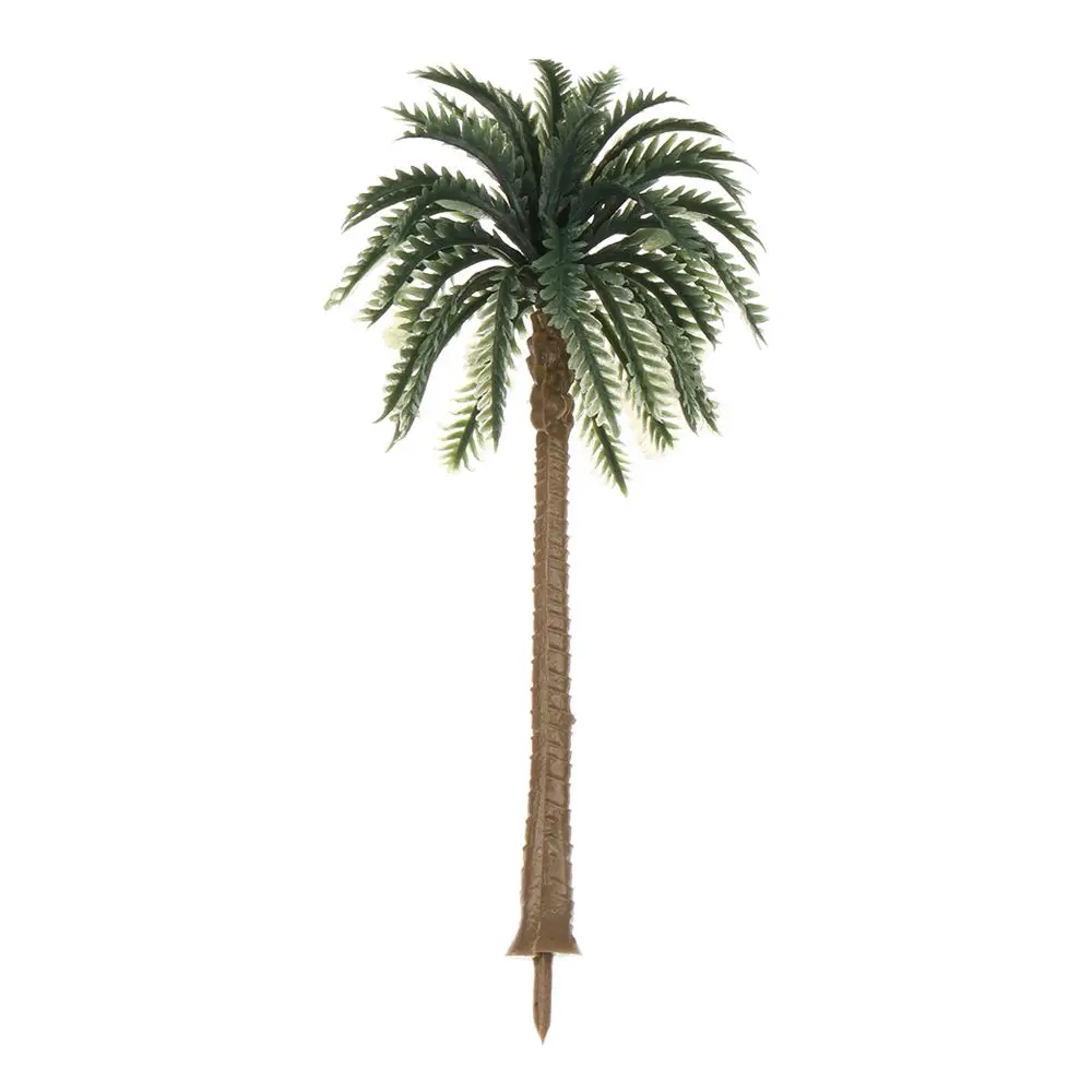 5Pcs Exquisite Miniature Plant Sand Table Coconut Palm Tree Plant Pots model Plastic Bonsai Craft Micro Landscape