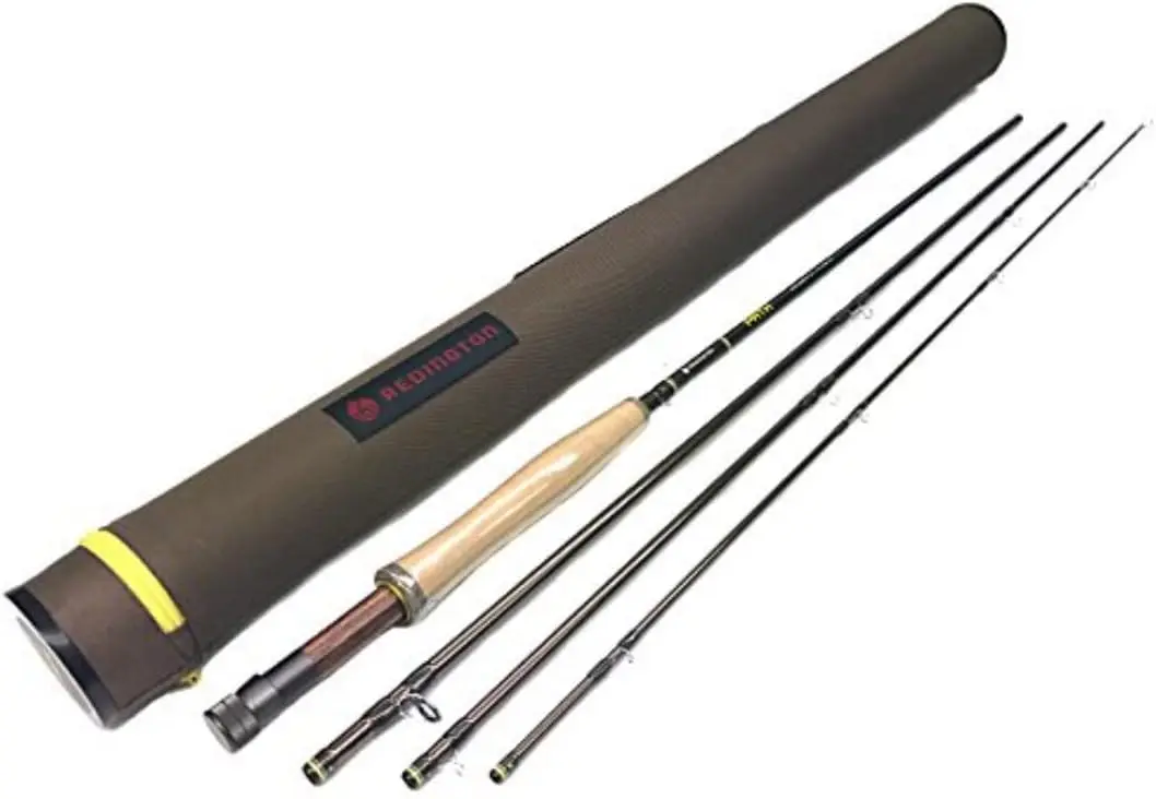 

9'0" 4-Piece Medium Fast Action Fly Fishing Rod with Tube, Perfect for Freshwater