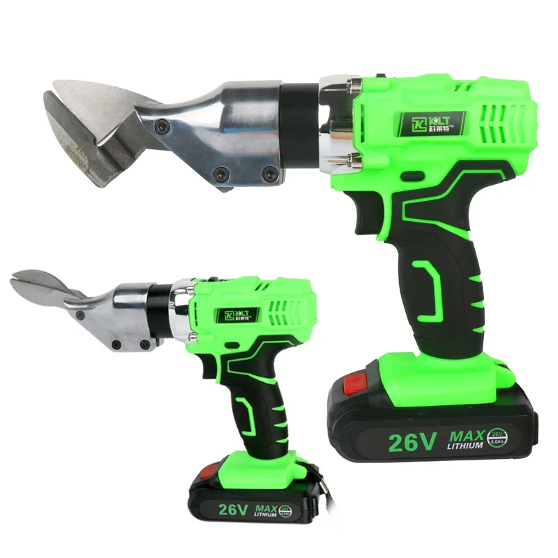 مقص كهربائي مقص يده 26 فولت 3000 مللي أمبير المنزلية اللاسلكي قابلة للشحن مقص قطع المعادن أدوات القطع الكهربائية #1