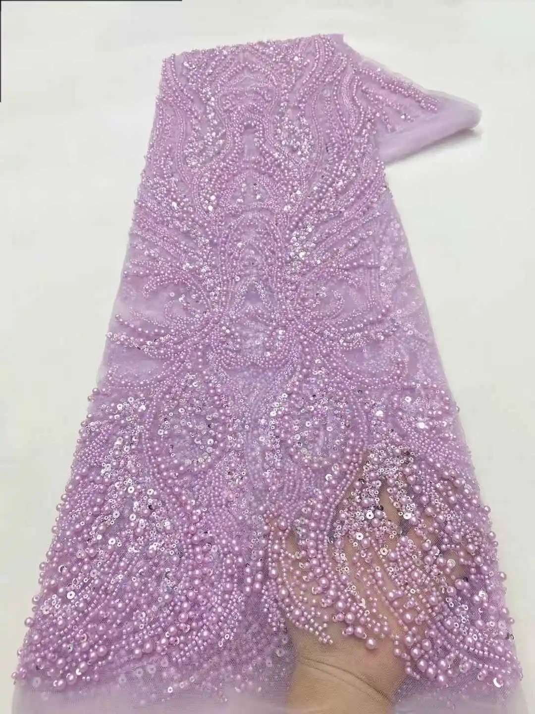 الجملة الأفريقي الثقيلة مطرز أقمشة الدانتيل 2025 جودة عالية النيجيري الفاخرة الترتر الدانتيل الفرنسية تول النسيج لفستان الحفلات ،