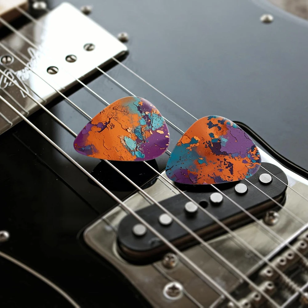 12pcs/Set Cartoon Couples Acoustic Guitar Picks Musical Instrument Accessories 0.46mm 0.71mm 1.0mm Guitar Paddles