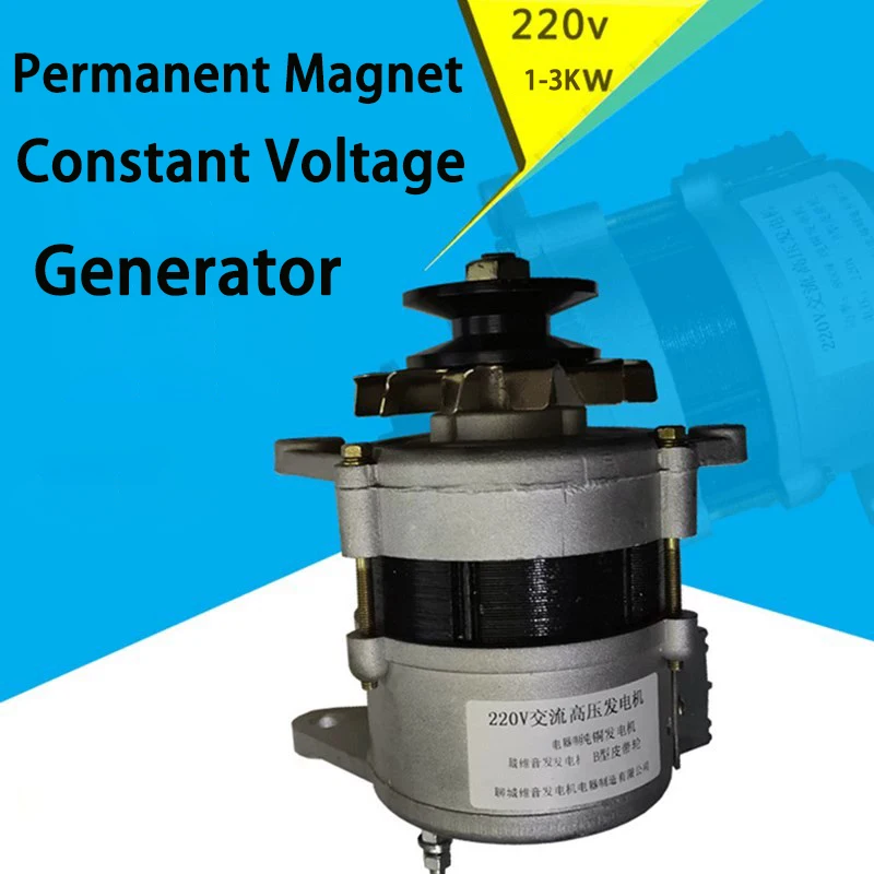 1000W 2000W 3000W 220V 230V High Power Small Pulley Type Permanent Magnet Lighting Generator Factory For Sale