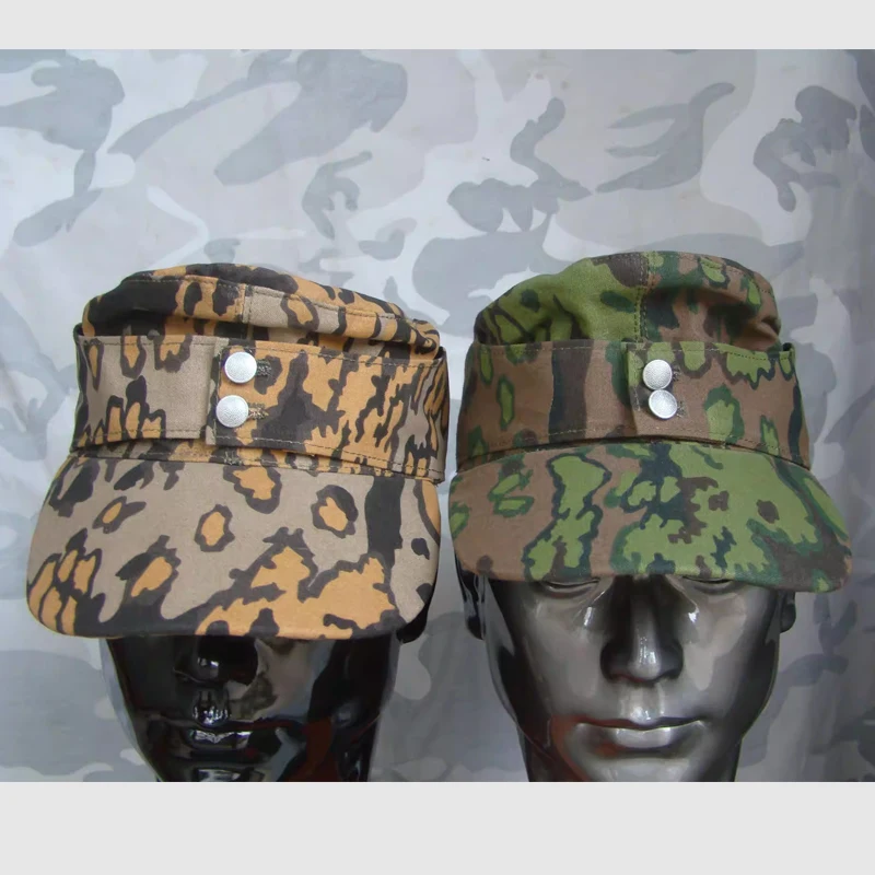 WWII German Elite Oakleaf Color WW2 M43 Camo Training Cap Military Hat SIZE 57-62CM