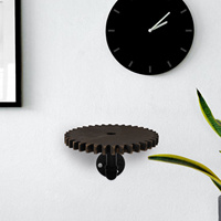 Retro Water Pipe Shelf Floating Corner Shelves Metal Wall Mounted Storage Rack Decor Industrial Gear Bracket Vintage