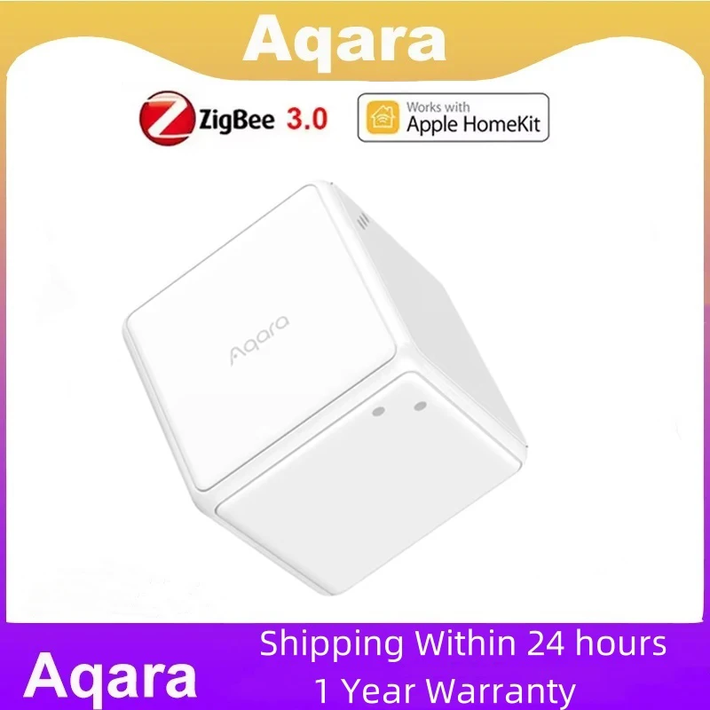 Aqara Magic Cube Controller T1 Pro 6 Sided Scene Mode Wireless Remote Switch Smart Home Rubik's Cube Controller Work for Homekit