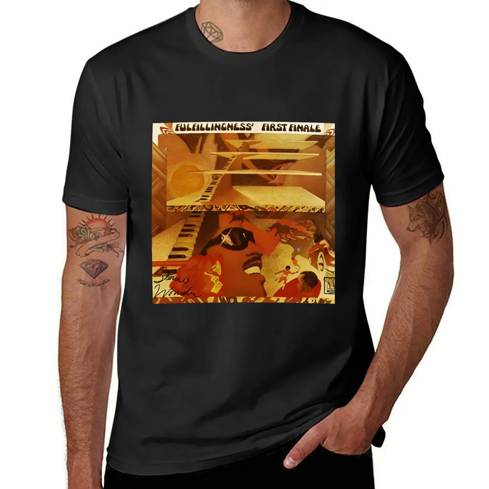 Fulfillingness' First Finale album retro T-Shirt cute clothes funnys anime T-shirt men