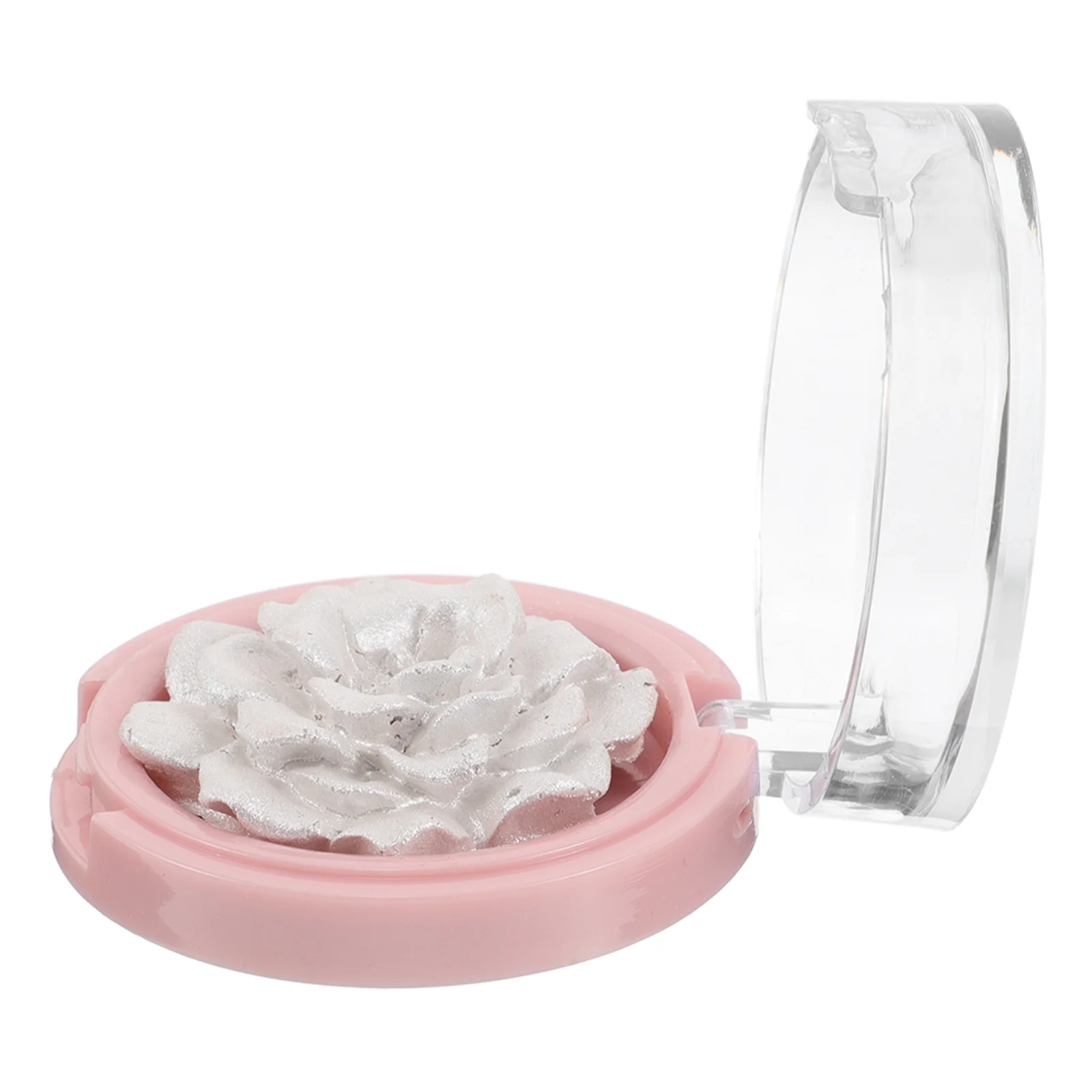 

Pressed Highlighter Powder 3D Rose Design Face for Cheeks Eyes Shine Glow Makeup Artistic Finish Shimmer Woman Daily