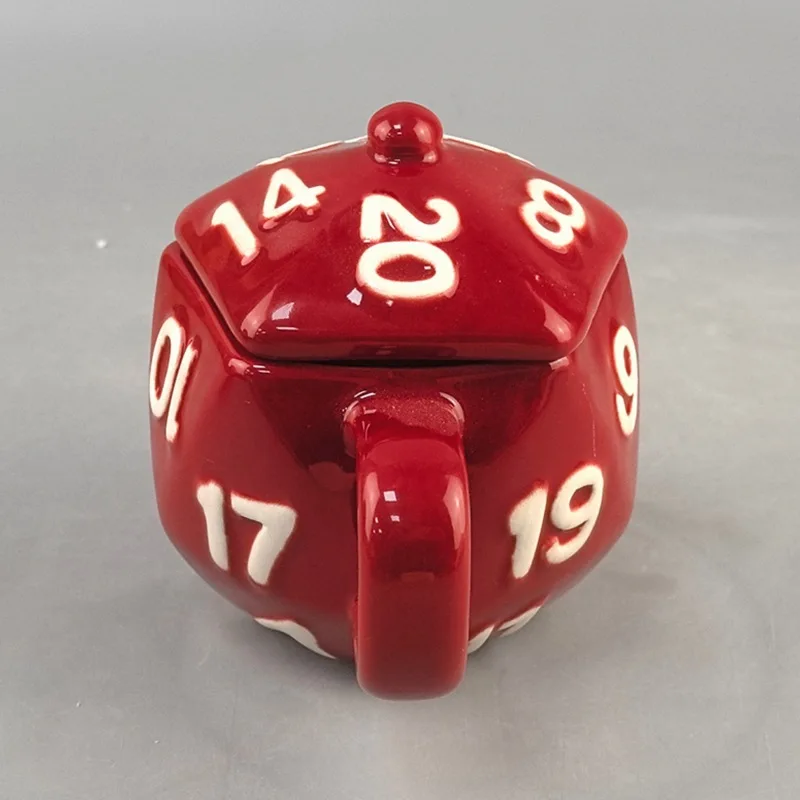 Heat Resistant Dice Ceramic Mug Creative Number Coffee Cup Office Water Cup for Breakfast