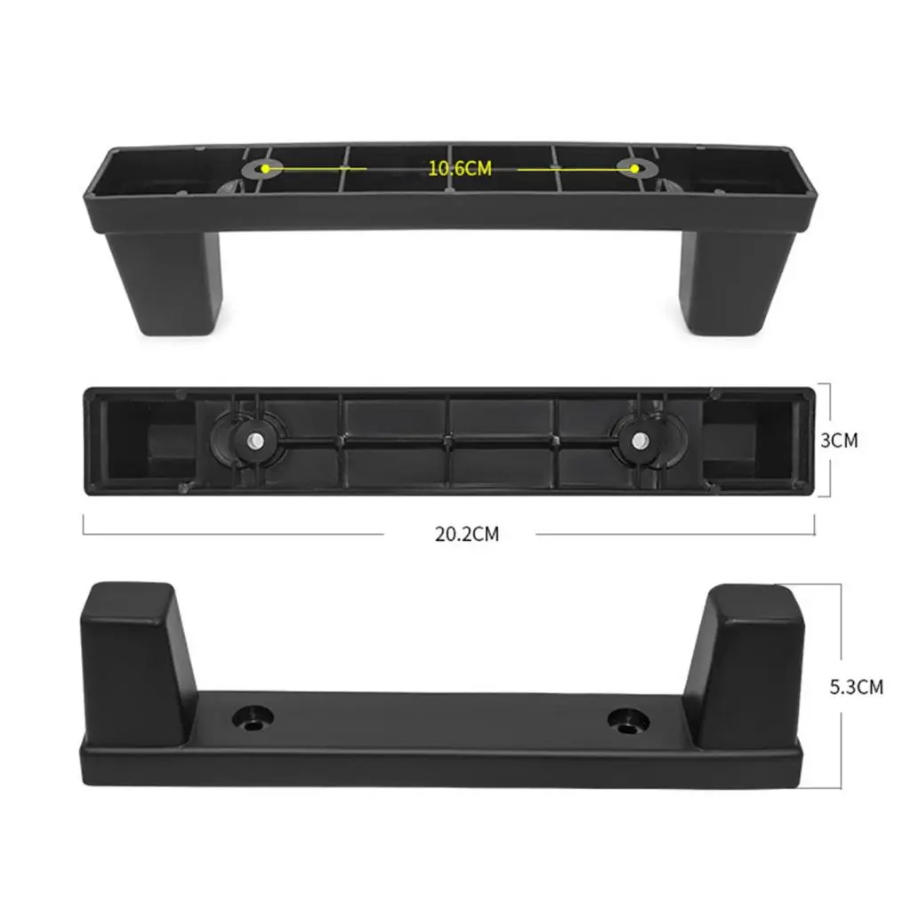 Soporte de pies de equipaje de alto rendimiento, plástico resistente, parte inferior de equipaje, pie de perno prisionero para maletas de viaje, reemplaza