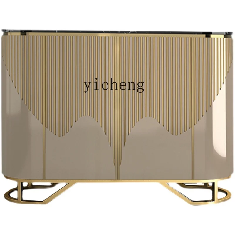 

ZF Entrance Cabinet Light Luxury High-End Decoration Design Door-to-Door Living Room Wall Cabinet