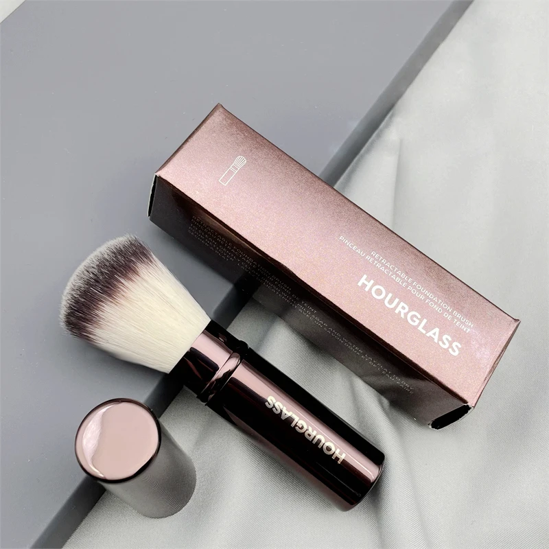 

Hourglass Retractable Foundation Kabuki Metal Handle Makeup Brush Soft Flawles Blush Soft and Skin-friendly Fashion Design