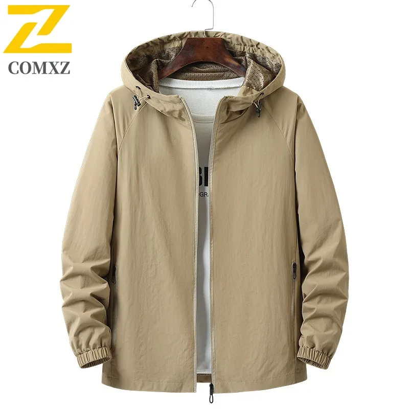 سترة رجالية عصرية خفيفة الوزن كاجوال للاستخدام الخارجي ومقاومة للرياح ومقاومة للماء وملابس عمل للمشي لمسافات طويلة والسفر والارتداء اليومي #6