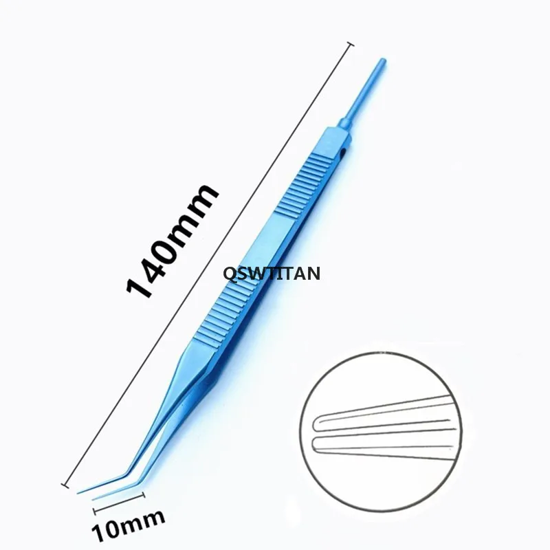 Tang Lipat Lensa Mata 140Mm Instrumen Bedah Mata Titanium