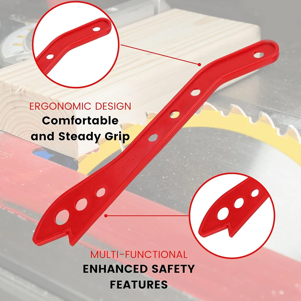 Table Saw Operations Safety Push Sticks Hand Protection Tool Prevents Kickbacks Solid Construction Sturdy ABS Body