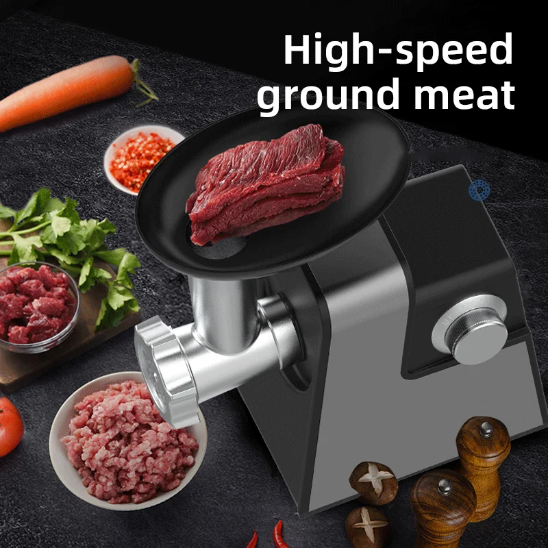 Small Portable Stainless Steel Small Duty Meat Grinder Filleting Slicing Cut Machine Meat For Home Kitchen Use