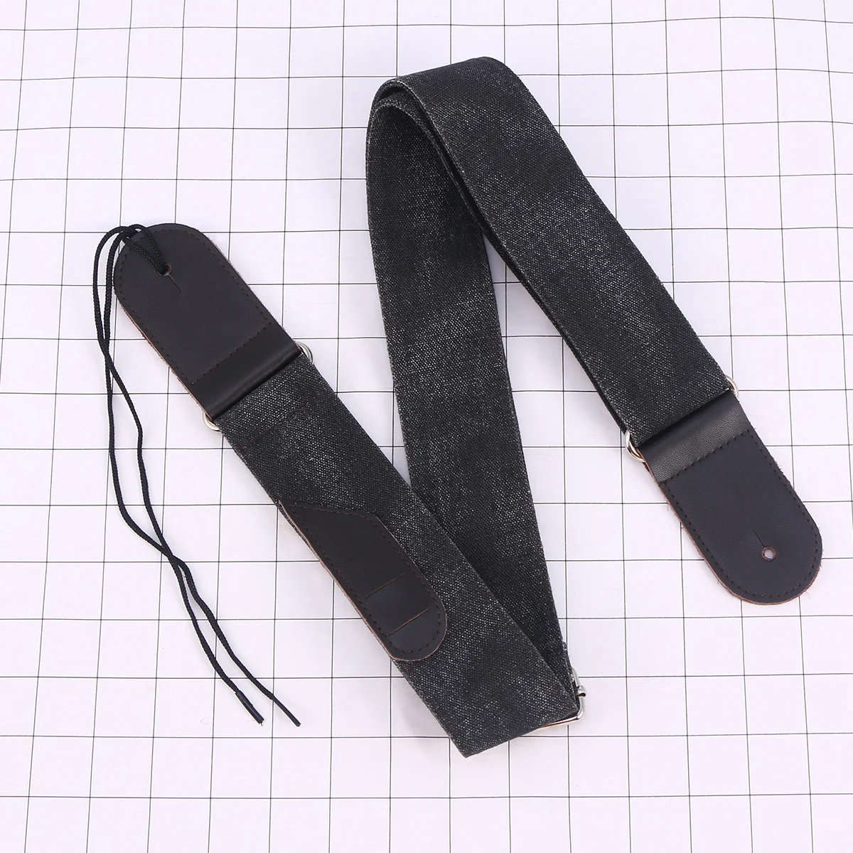 1 قطعة حزام الغيتار الكلاسيكية كاوبوي نمط يناسب الكهربائية الصوتية باس مندولين واسعة الحشو مريحة طويلة ارتداء برهان الجلد المدبوغ