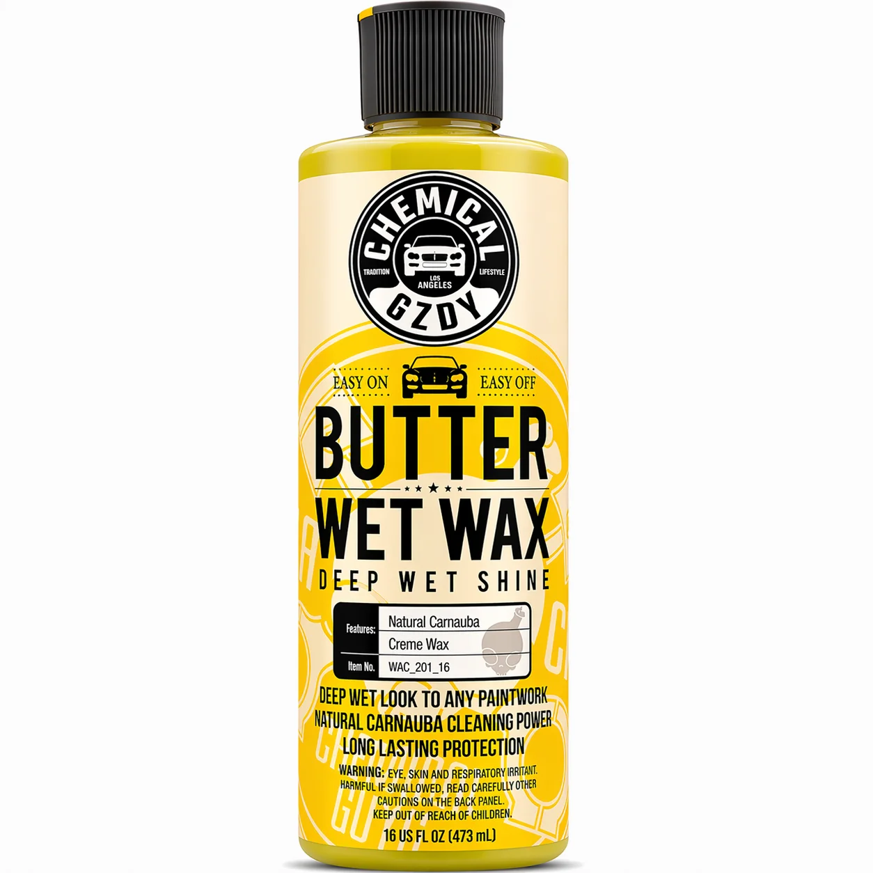 Butter Wet Wax 16oz – Carnauba Cream Wax, Deep Wet Shine, High Gloss, Paint Protection, Easy On & Off for All Vehicle Paint