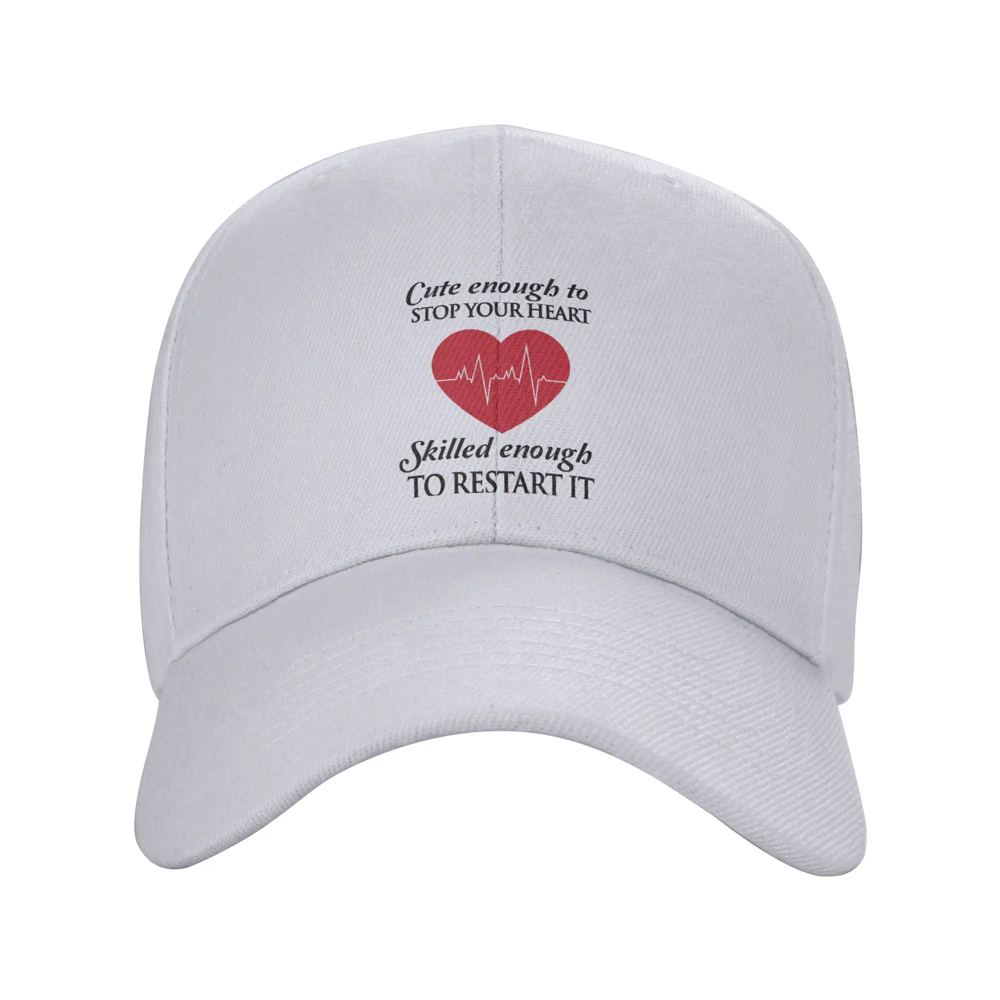 Nurses Cute Enough To Stop Your Curved Brim Baseball Cap Gorra Visor Cap