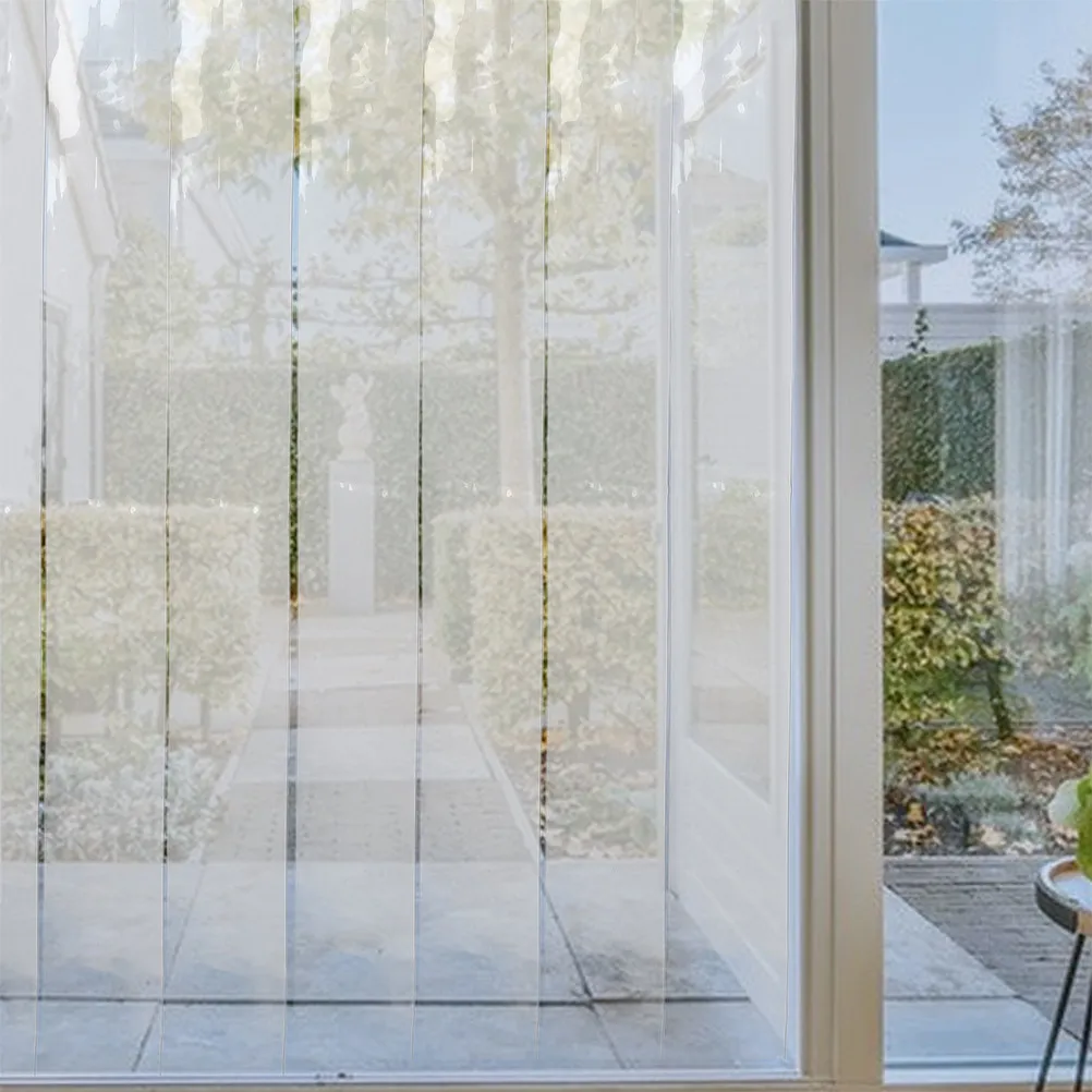 High Transparency Plastic Door Curtain for Air Conditioner Efficient Cold Air Insulation Windproof Kitchen Bedroom Living Room