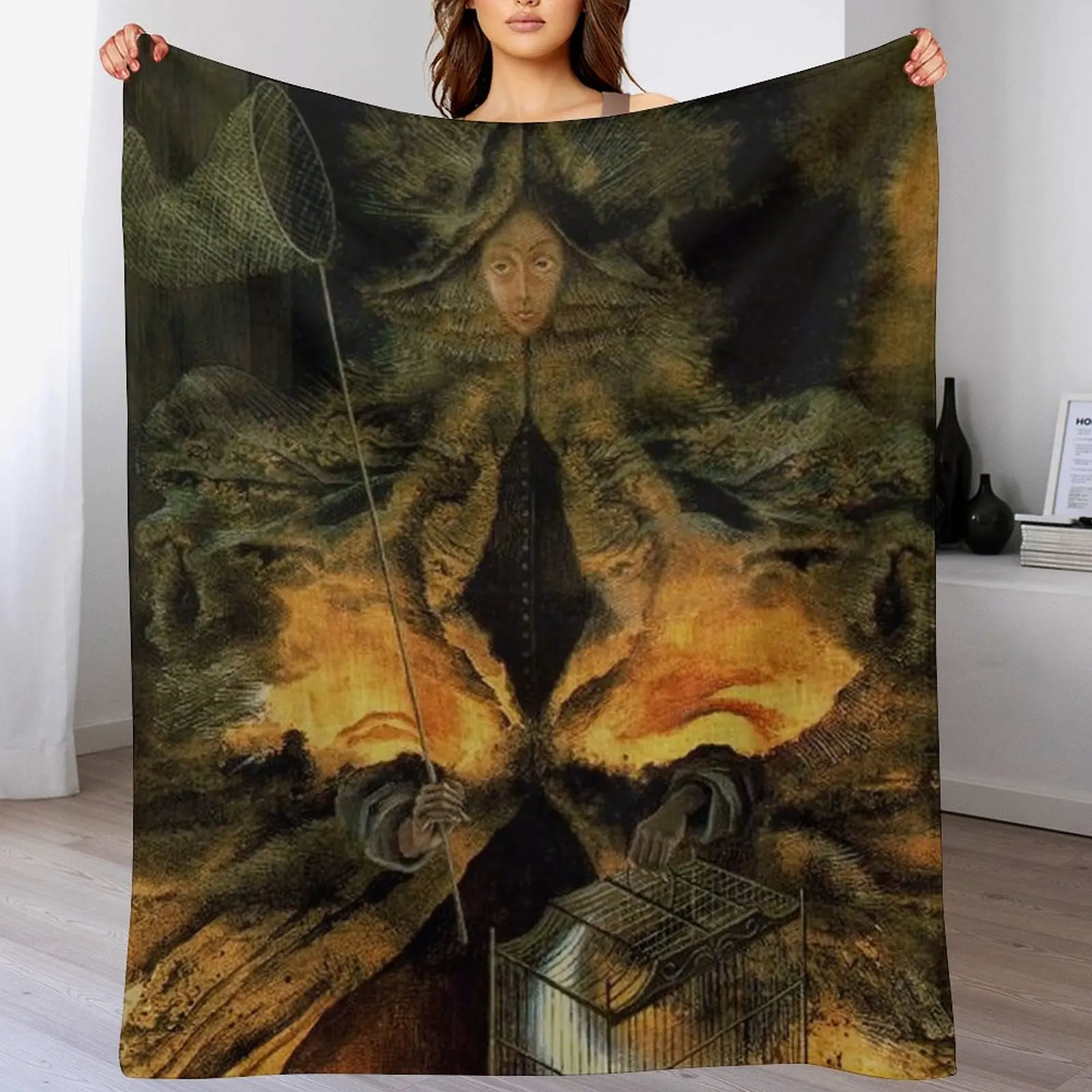 

Star Huntress by Remedios Varo Throw Blanket warm for winter Sofa Flannel Blankets