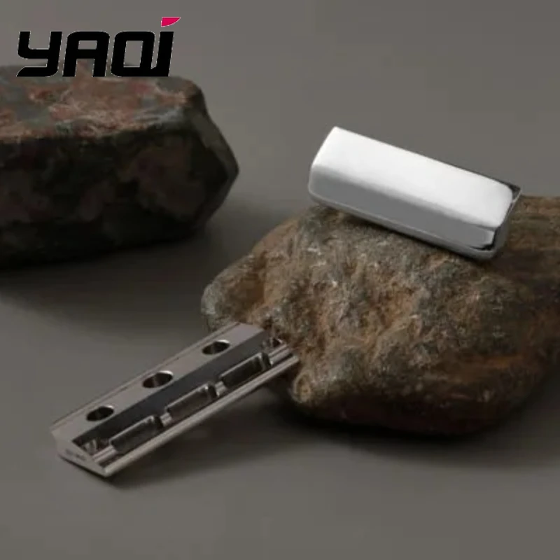 

YAQI Tachi безопасная бритвенная головка из нержавеющей стали с одной кромкой, полированный состояние, новинка для бритвенных аксессуаров