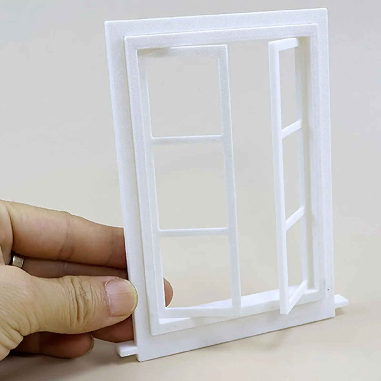 1/12 Domek dla Lalek Okno Dekoracyjne DIY Akcesoria Rękodzielnicze Materiały Dekoracja Miniaturowego Domku dla Lalek Miniaturowe Meble do Domku dla Lalek Rama Okna