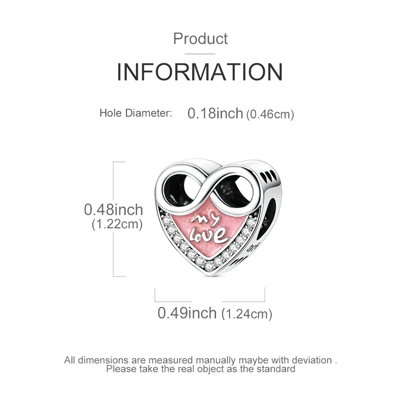 Charms aus 925 Sterling Silber mit Pferde-, Pilz-, Kreuz- und Herz-Motiven, Passend für Armbänder und Perlen, Feiner Damenschmuck, Geschenke – Detail 27