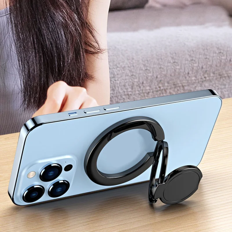 

Strong Magnetic Mobile Phone Finger Ring Holder for MagSafe Accessories Magnet Foldable Cellphone Stand Support for iPhone