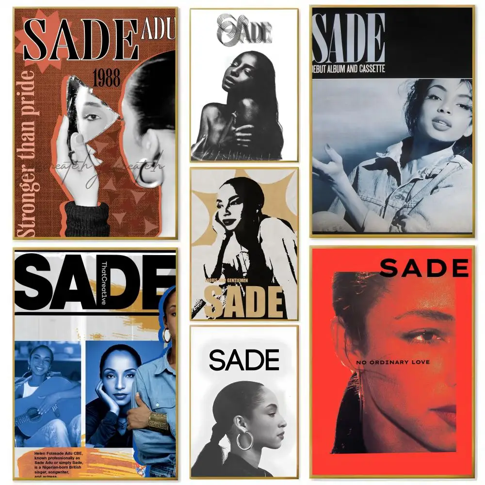 S-Sades المغني صوفستي اللوحة الخط شخصية الفضاء قماش المشارك جدار جدارية الفن صور لغرفة ديكور المنزل