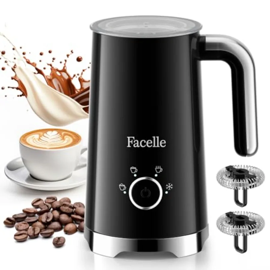 

Milk Frother 4-in-1 Electric Milk Steamer and Frother 10oz/300ml Automatic Hot and Cold Foam Maker and Milk Warmer with Auto Sh