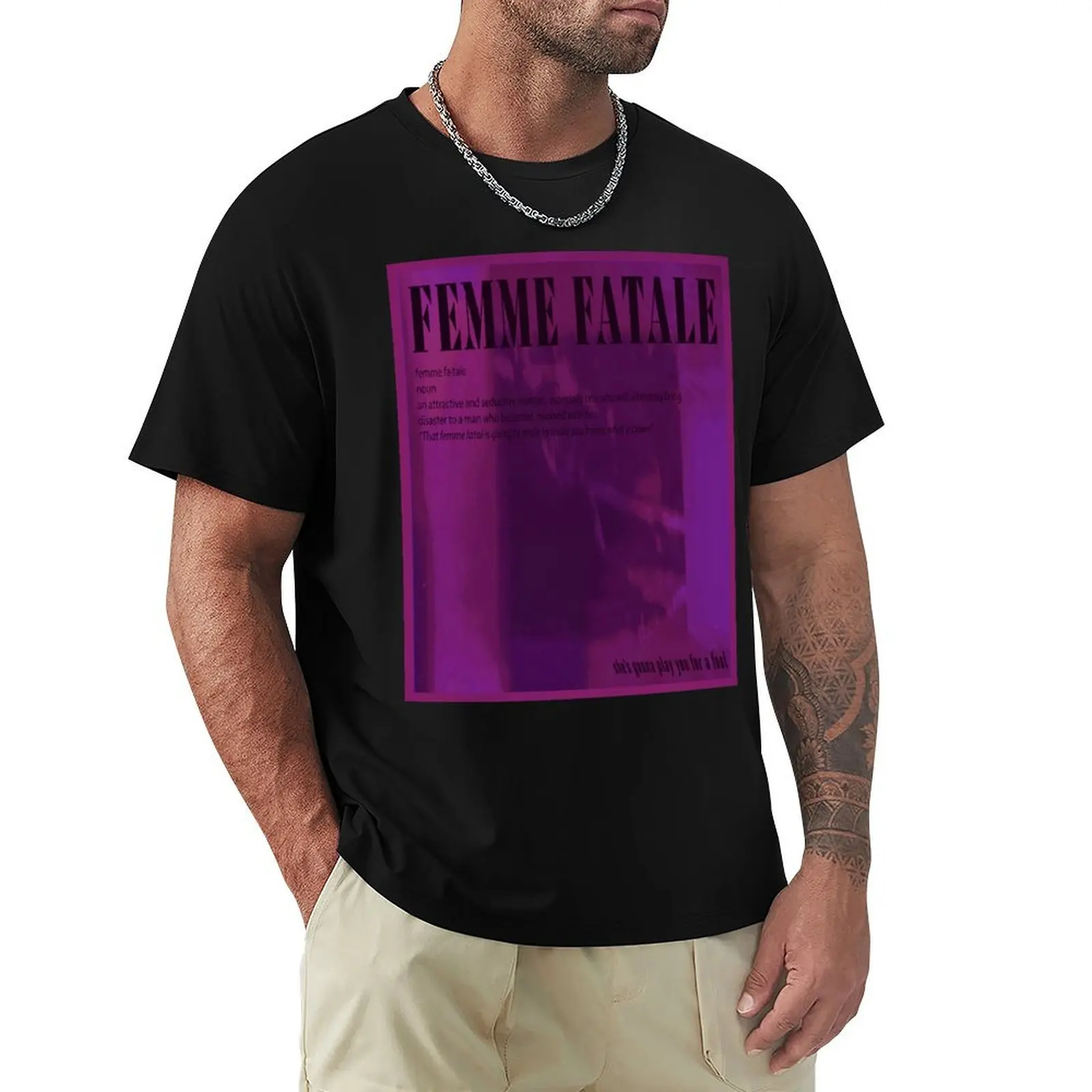 The Velvet Underground Femme Fatale song T-Shirt Big and Tall Short Sleeve Tee