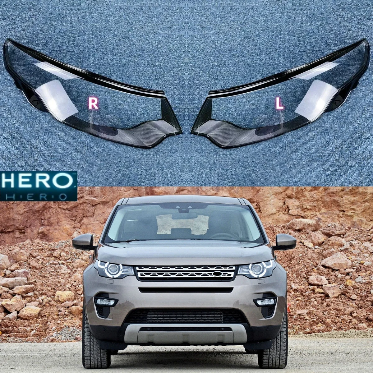 

Headlights Lens Shell Headlamp Cover Transparent Lampshade Glass Lamp Shade For Land Rover Discovery Sport 2015 2016 2017 2018