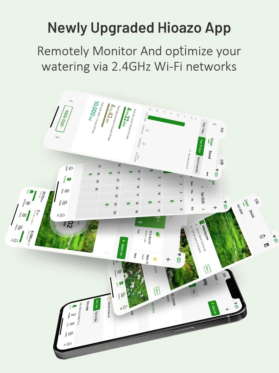 Smart WiFi Sprinkler Controller, 8 Zones, Easy App Control, Auto Weather Skip, Quick Install