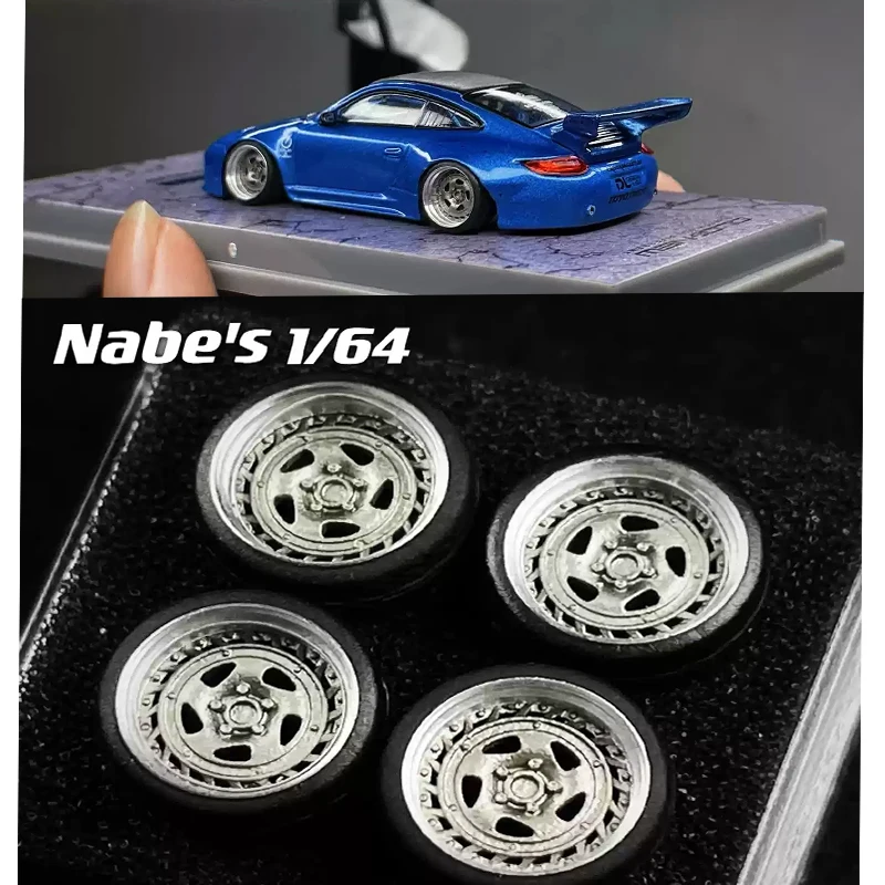 

Children's alloy toy wheel hub 1:64Chika x Nabes SSR Formula modified wheel hub 9.8mm die-cast scale car model hub replacement