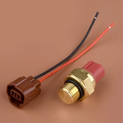 2-Pin Radiator Cooling Coolant Fan Water Temperature Switch Sensor & Connector Fit for HiSun UTV ATV 19206-115-0000 36520-0000