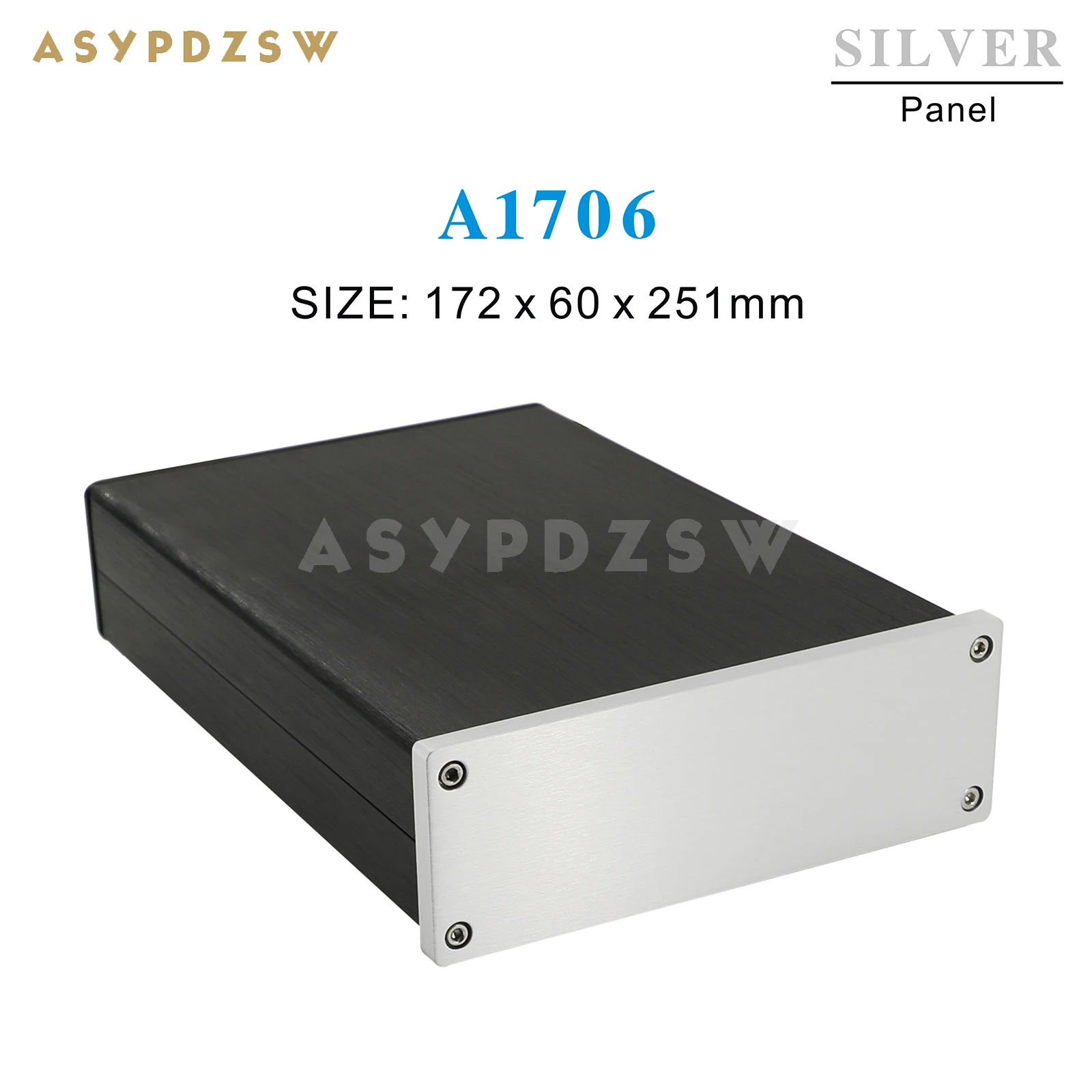 A1706 Full aluminum AMP enclosure Preamp case Linear power supply chassis DAC/PSU box