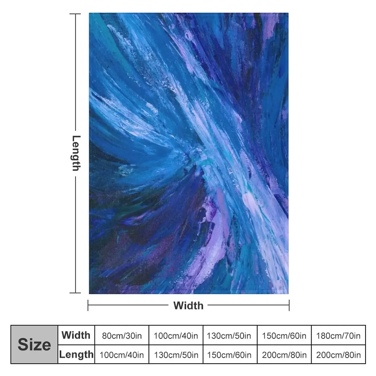 Intuitive Abstract Water Landscape by Courtney Hatcher Throw Blanket For Baby Decoratives Blankets