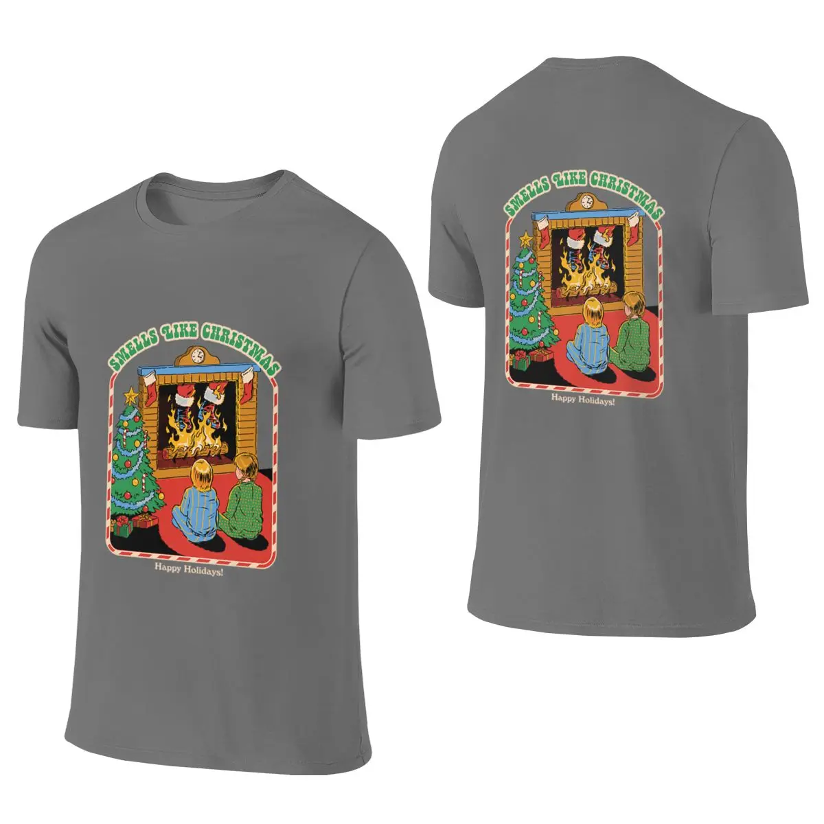 Smells Like Christmas Versatile Reversible T-shirt Retro Academy Clean Surface Shirt