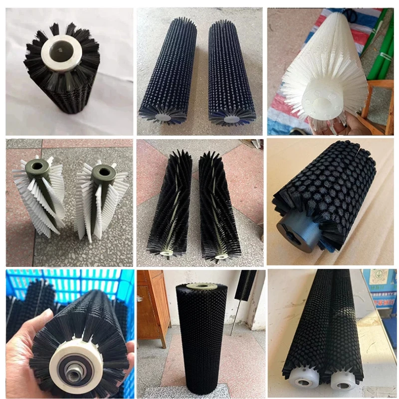 Industrial  Roller  Small Nylon Silk Brush Roller Custom Cleaning Machine Brush Roller Dust Removal Polishing