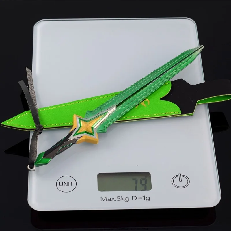 22cm/8.66in Valorant Model Broni Peryferyjnej Popularny Wojskowy Metalowy Skórzany Pokrowiec Rękodzieło Ozdoby Kolekcja Prezent