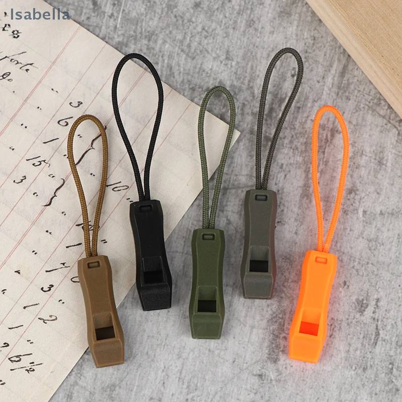♥Outdoor Whistle Pulling Rope - Multi-Color Plastic Whistle Lanyard for Camping, Hiking & Emergency Use